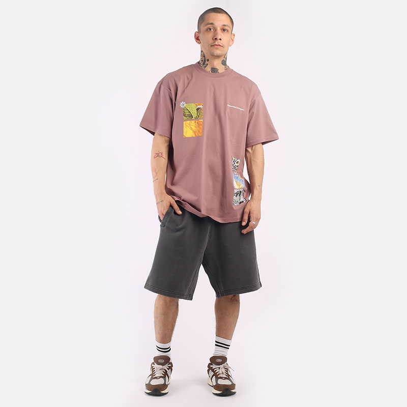 мужская коричневая футболка Carhartt WIP S/S Greenhouse T-Shirt I031714-lupinus - цена, описание, фото 6